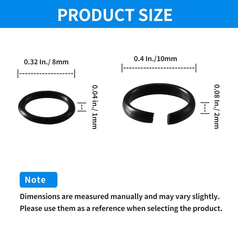 Timsec 10 Packs Impact Retaining Ring Clips with O-Rings, 3/8" Friction Rings Socket Retainer Kit for Electric & Pneumatic Impact Wrench, Square Drive Replacement Parts - Image 2